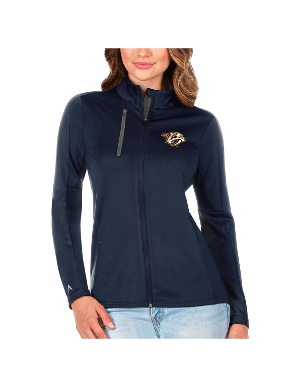 Women's Antigua Navy Nashville Predators Generation Full-Zip Jacket