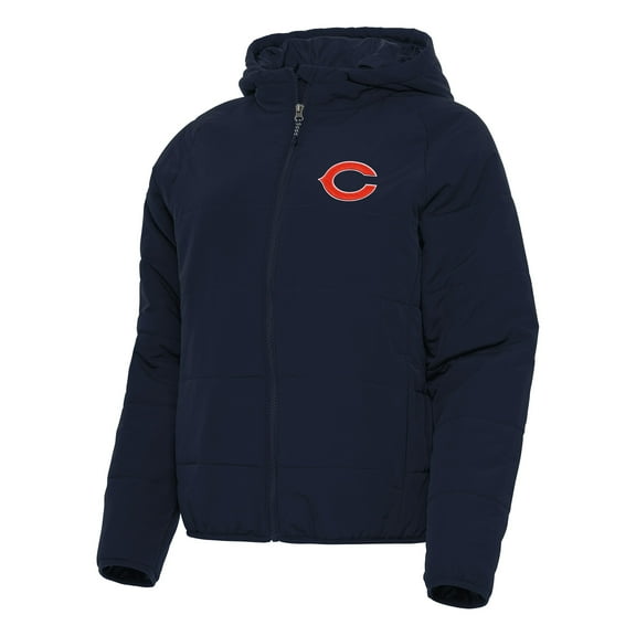 Women's Antigua  Navy Chicago Bears  Universe Full-Zip Hoodie Jacket