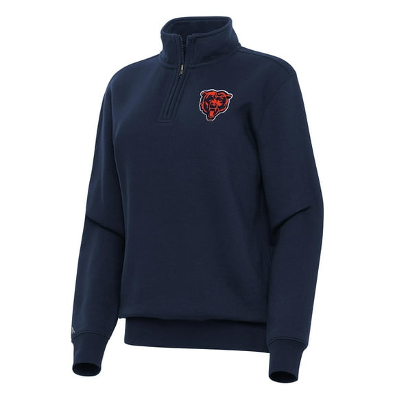 Women's Antigua  Navy Chicago Bears Victory Quarter-Zip Top