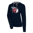 thumbnail image 1 of Women's Antigua  Navy Cleveland Guardians Victory Pullover Hoodie, 1 of 1
