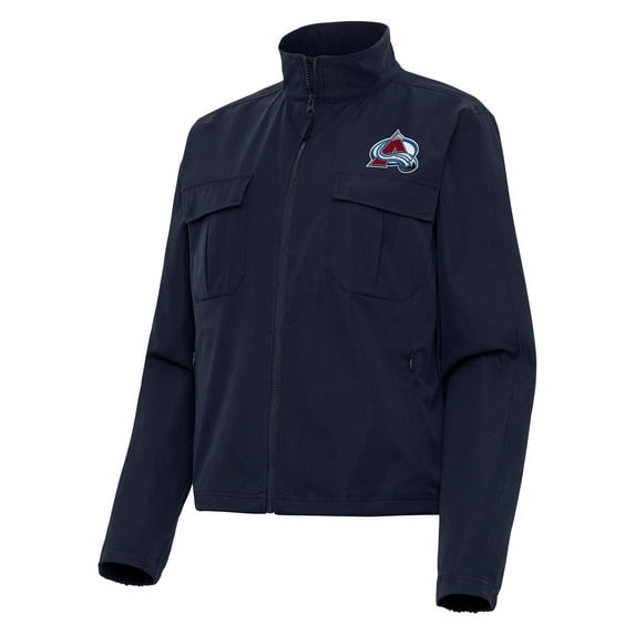 Women's Antigua Navy Colorado Avalanche Even Par Full-Zip Jacket