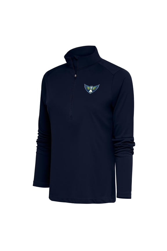 Women's Antigua Navy Dallas Wings Tribute Half-Zip Top