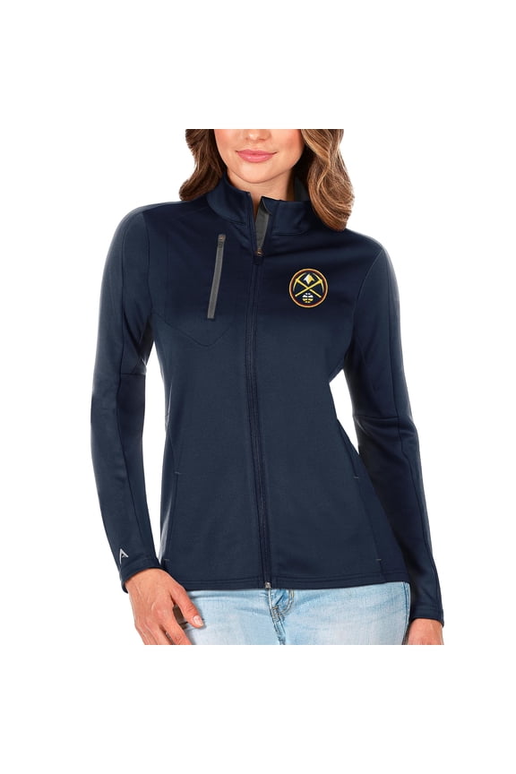 Women's Antigua Navy Denver Nuggets Generation Full-Zip Jacket