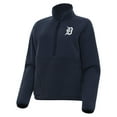 thumbnail image 1 of Women's Antigua Navy Detroit Tigers Figure Half-Zip Sweatshirt, 1 of 1