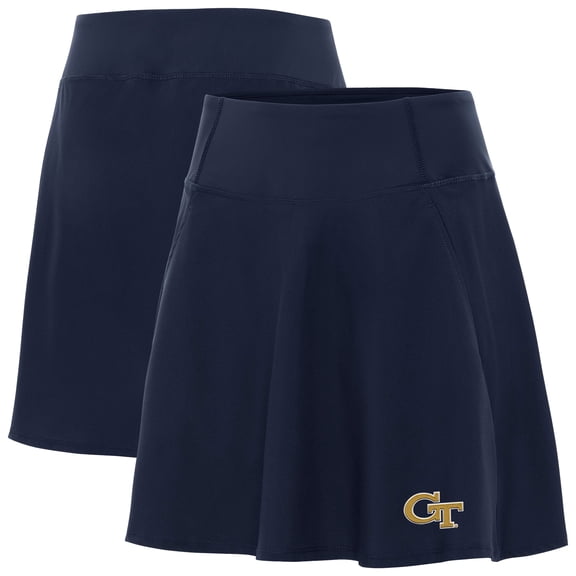 Women's Antigua  Navy Georgia Tech Yellow Jackets Chip Skort