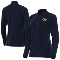Women's Antigua Navy Georgia Tech Yellow Jackets Continual Full-Zip Jacket