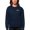 thumbnail image 1 of Women's Antigua Navy Gonzaga Bulldogs Logo Victory Crewneck Pullover Sweatshirt, 1 of 1