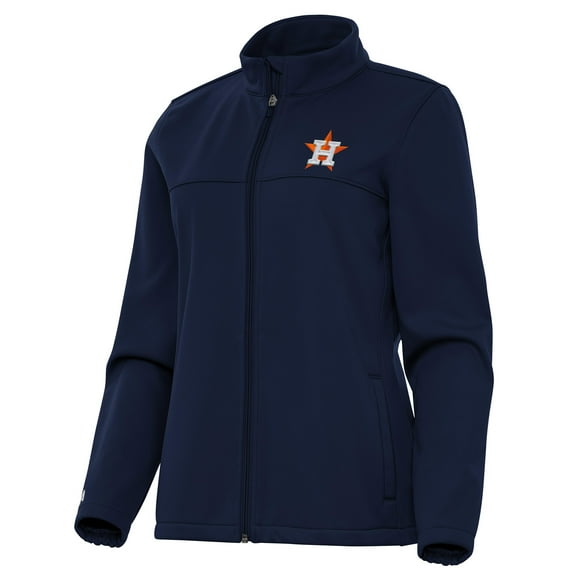 Women's Antigua Navy Houston Astros Links 2 Golf Full-Zip Jacket