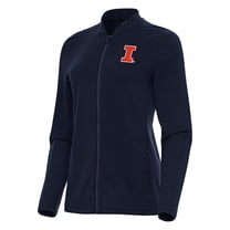 Women's Antigua Navy Illinois Fighting Illini Continual Full-Zip Jacket