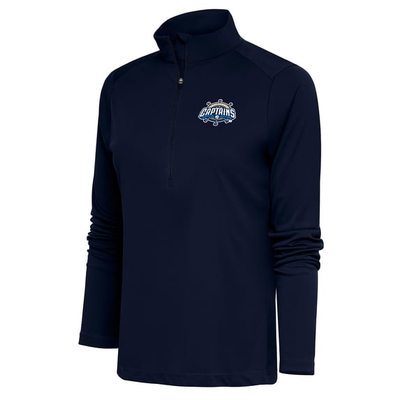 Women's Antigua Navy Lake County Captains Tribute Half-Zip Pullover Top