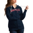 thumbnail image 1 of Women's Antigua Navy Los Angeles Angels Team Logo Victory Full-Zip Hoodie, 1 of 1