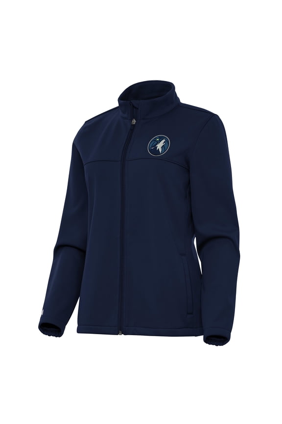 Women's Antigua Navy Minnesota Timberwolves Links 2 Full-Zip Golf Jacket