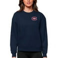 thumbnail image 1 of Women's Antigua Navy Montreal Canadiens Primary Logo Victory Crewneck Pullover Sweatshirt, 1 of 1