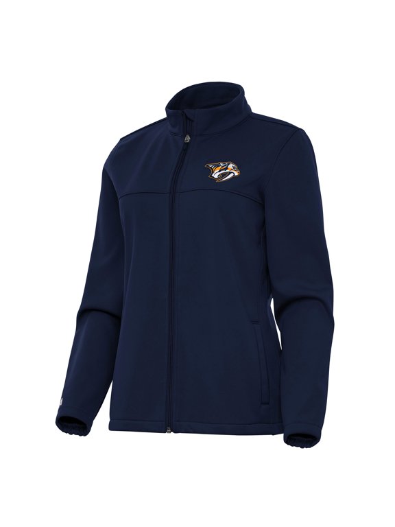 Women's Antigua Navy Nashville Predators Links 2 Full-Zip Golf Jacket