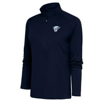 Women's Antigua Navy Nashville Predators Special Edition 2.0 Tribute Quarter-Zip Pullover Top