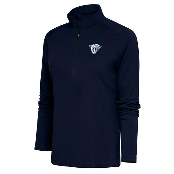 Women's Antigua Navy Nashville Predators Special Edition 2.0 Tribute Quarter-Zip Pullover Top