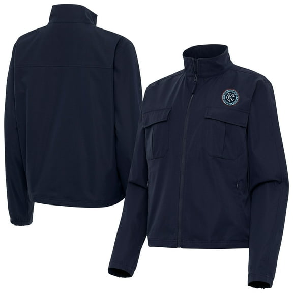 Women's-Antigua  Navy New York City FC Even Par Full-Zip Jacket
