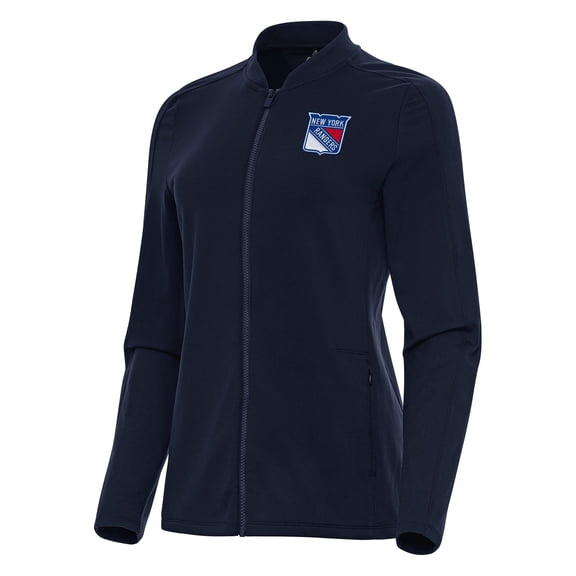 Women's Antigua Navy New York Rangers Continual Full-Zip Jacket