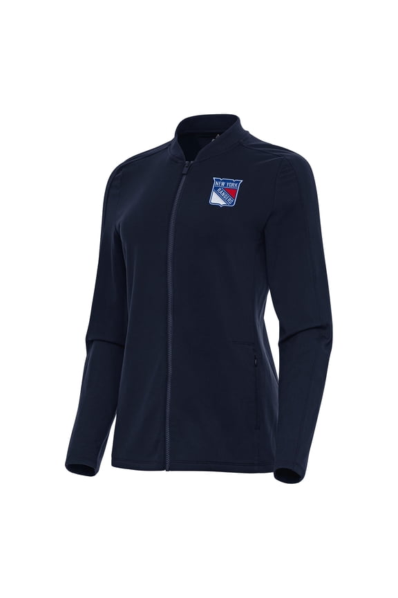 Women's Antigua Navy New York Rangers Continual Full-Zip Jacket
