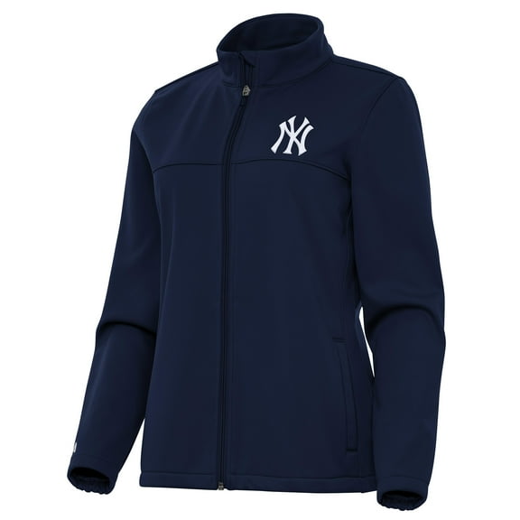 Women's Antigua Navy New York Yankees Links 2 Golf Full-Zip Jacket