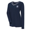 thumbnail image 1 of Women's Antigua Navy New York Yankees Symbolic Long Sleeve V-Neck Top, 1 of 1