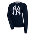 thumbnail image 1 of Women's Antigua  Navy New York Yankees Victory Chenille Pullover Sweatshirt, 1 of 1