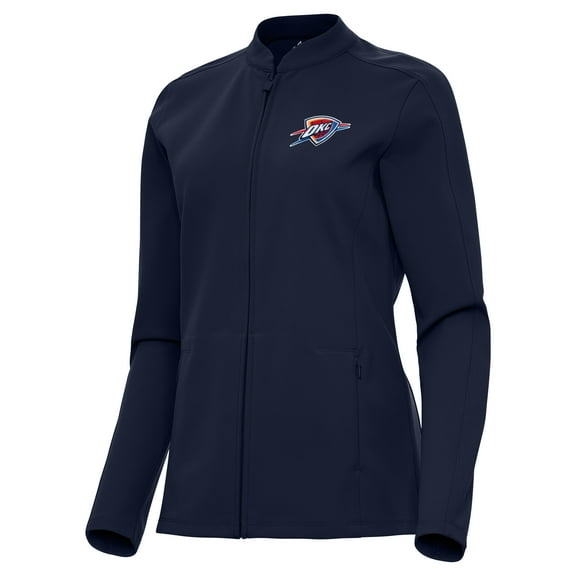 Women's Antigua  Navy Oklahoma City Thunder Regard Full-Zip Jacket