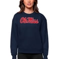 thumbnail image 1 of Women's Antigua Navy Ole Miss Rebels Victory Crewneck Pullover Sweatshirt, 1 of 1