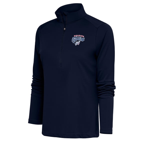 Women's Antigua Navy Reading Phillies Tribute Half-Zip Pullover Top