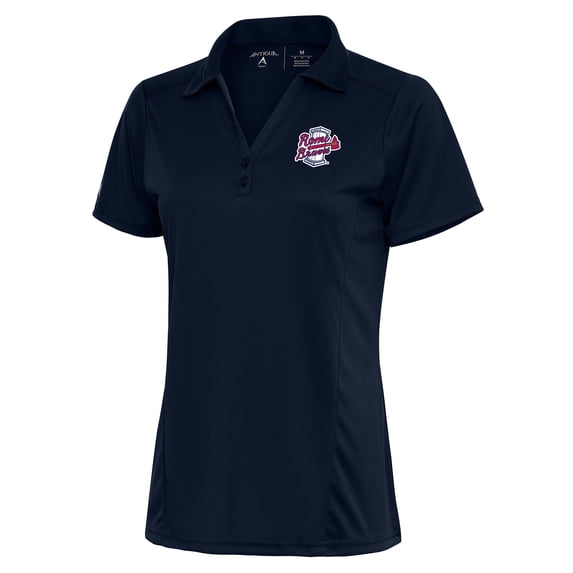 Women's Antigua Navy Rome Braves Tribute Polo