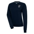 thumbnail image 1 of Women's Antigua Navy San Diego FC Victory Crew Neck Pullover Sweatshirt, 1 of 1