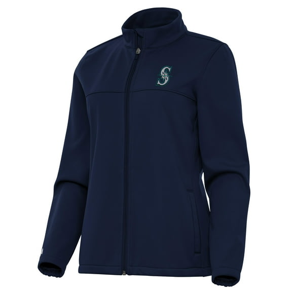 Women's Antigua Navy Seattle Mariners Links 2 Golf Full-Zip Jacket