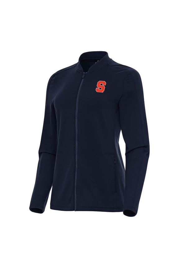 Women's Antigua Navy Syracuse Orange Continual Full-Zip Jacket