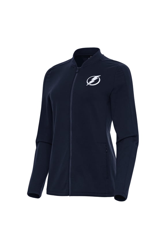 Women's Antigua Navy Tampa Bay Lightning Continual Full-Zip Jacket