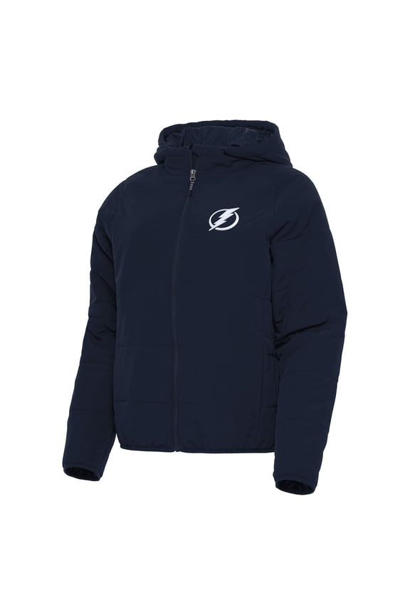 Women's Antigua Navy Tampa Bay Lightning Universe Full-Zip Puffer Jacket