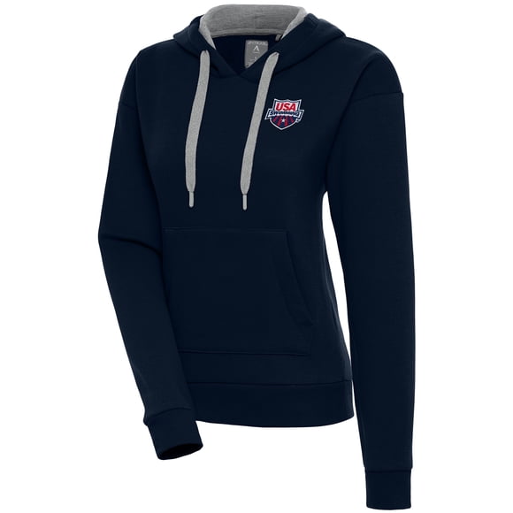 Women's Antigua  Navy USA Swimming Victory Pullover Hoodie