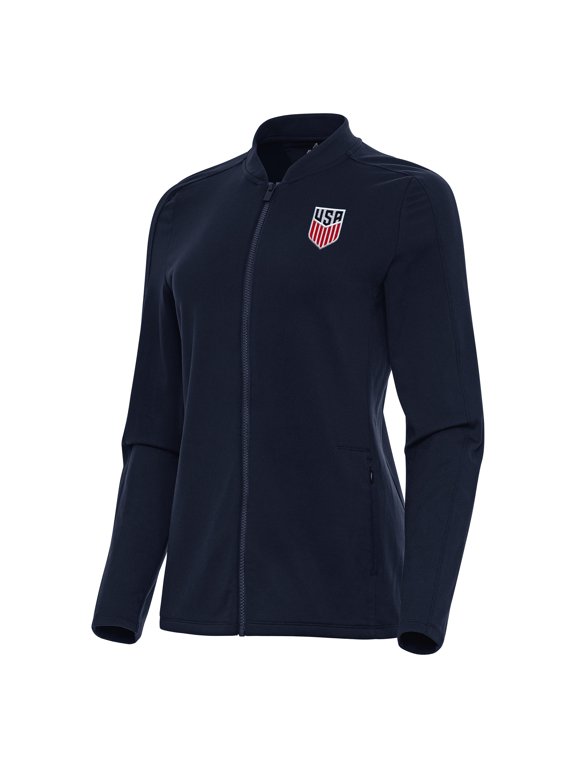 Women's Antigua Navy USMNT Continual Full-Zip Jacket