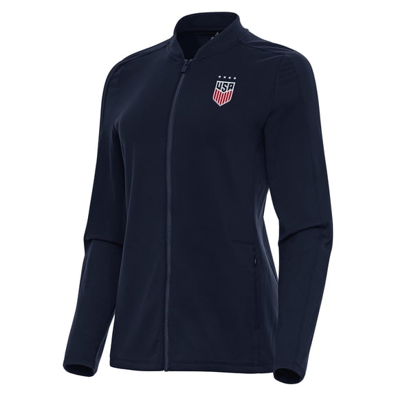 Women's Antigua Navy USWNT Continual Full-Zip Jacket