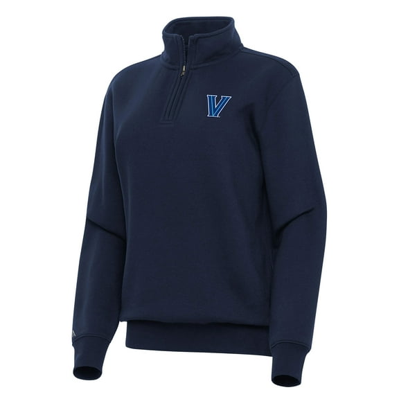 Women's Antigua Navy Villanova Wildcats Victory Quarter-Zip Sweatshirt