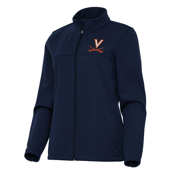 Women's Antigua Navy Virginia Cavaliers Links 2 Full-Zip Golf Jacket