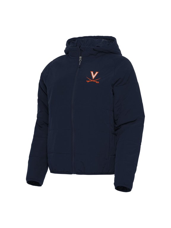 Women's Antigua Navy Virginia Cavaliers Universe Full-Zip Puffer Jacket