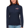 thumbnail image 1 of Women's Antigua Navy Washington Capitals Tribute Quarter-Zip Pullover Top, 1 of 1