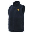 thumbnail image 1 of Women's Antigua  Navy West Virginia Mountaineers Nostalgic Full-Zip Vest, 1 of 1