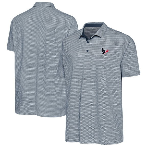 Men's Antigua Navy/White Houston Texans Intersect Polo