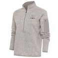 thumbnail image 1 of Women's Antigua Oatmeal Austin Dillon Fortune Half-Zip Pullover Sweater, 1 of 1