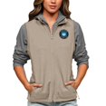 thumbnail image 1 of Women's Antigua Oatmeal Charlotte FC Team Logo Course Full-Zip Vest, 1 of 1