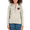 thumbnail image 1 of Women's Antigua Oatmeal Clark Atlanta University Panthers Fortune Half-Zip Pullover Jacket, 1 of 1