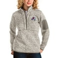thumbnail image 1 of Women's Antigua Oatmeal Colorado Avalanche Fortune Half-Zip Sweatshirt, 1 of 1