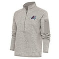 thumbnail image 1 of Women's Antigua Oatmeal Colorado Avalanche Team Logo Fortune Quarter-Zip Jacket, 1 of 1