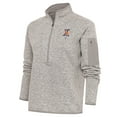 thumbnail image 1 of Women's Antigua Oatmeal Cuban Giants Fortune Half-Zip Pullover Jacket, 1 of 1